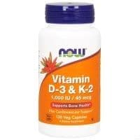 БАД Vitamin D-3 & K-2 1,000 IU/45 MCG, 120капсул.