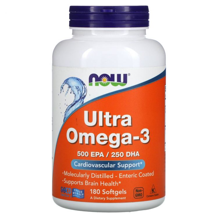 NOW: Ultra Omega 3 Fisch Oil /180 Softgels/