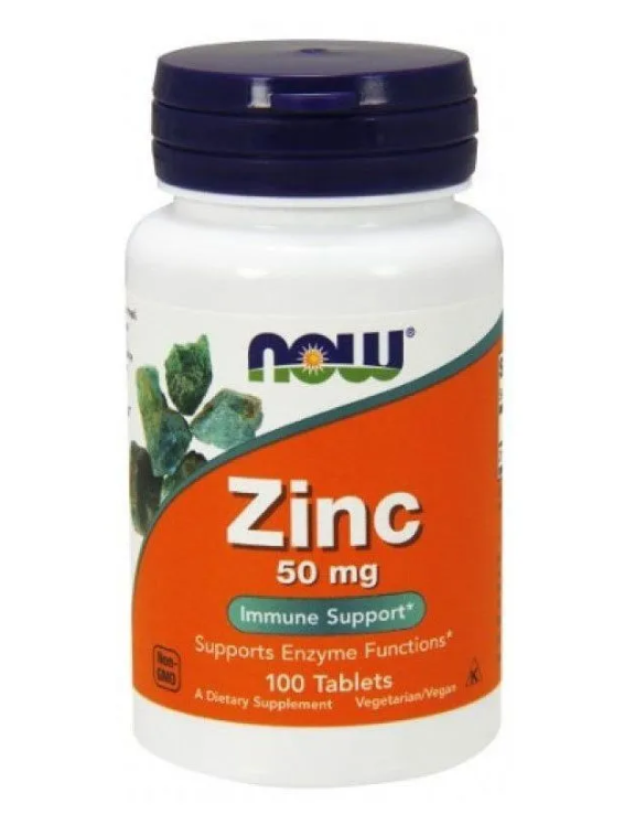 Now Zinc Gluconate 50 мг 100 таблеток